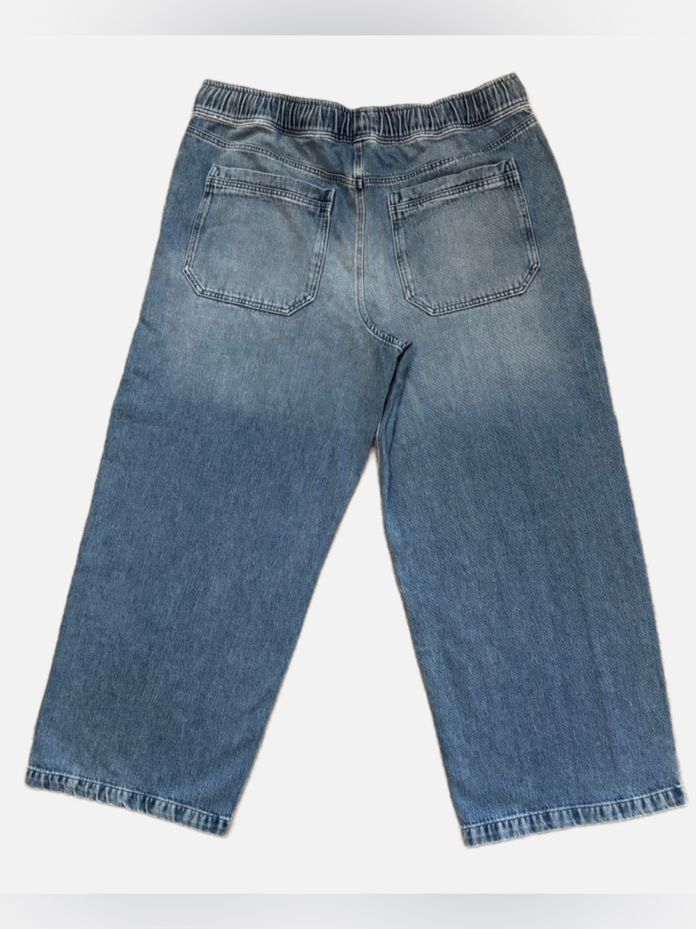 Nuuds Wide Leg Pull On Denim Jeans Women's XXL - Picture 5 of 12